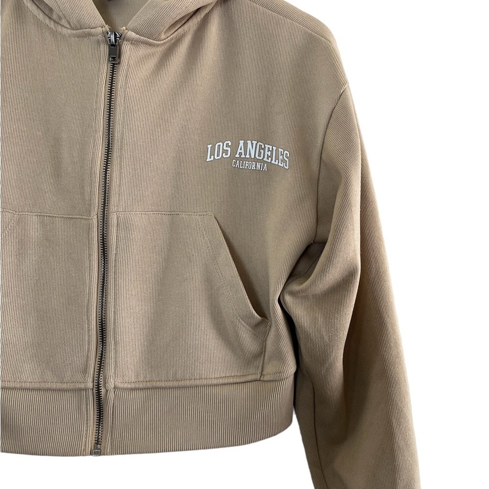 Forever 21 | Los Angeles cropped hoodie full zip jacket junior’s size sm… - Picture 4 of 10